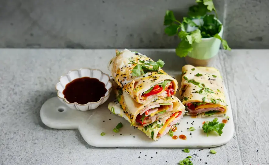 Jianbing selbst zubereiten - knusprige Streetfood-Crepe