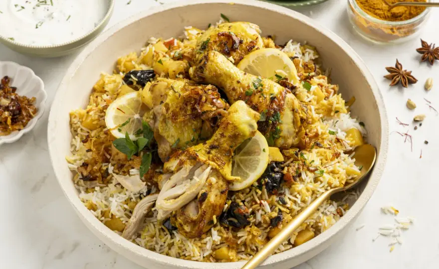 Chicken Biryani gelingt locker und saftig