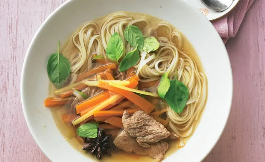 Asiatische Nudelsuppe mit Rindfleisch einfach selber machen